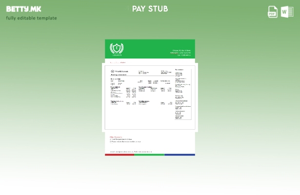 Модерен стил, шаблон за изјава за заработка на компанија за ИТ во САД